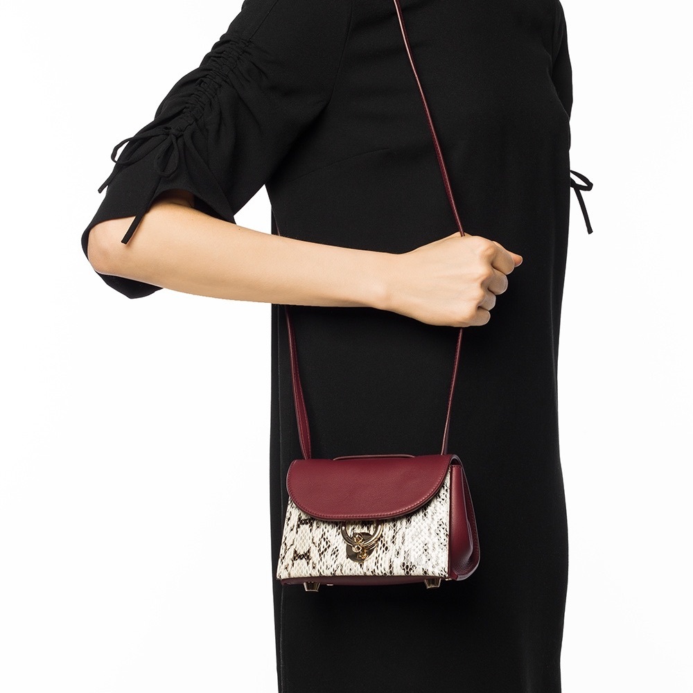 Salvatore Ferragamo Stella Mini Python Crossbody - image 2